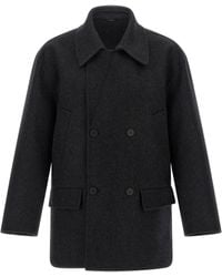 Fendi - Felt Wool Coat - Lyst