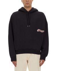 Jacquemus - Cotton Sweatshirt With Embroidered Varsity Patch - Lyst