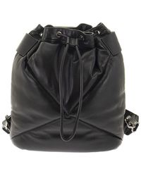 Longchamp Le Pliage Cuir - Bucket Bag And Backpack - Black