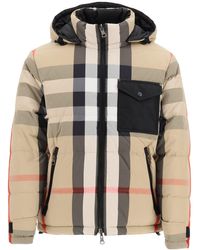 Burberry Ruthland Reversible Short Down Jacket In Recycled Nylon - Black
