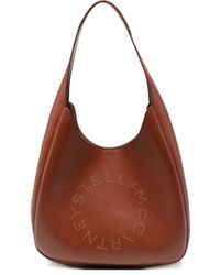 Stella McCartney - Logo Slouchy Hobo Tote Bags - Lyst