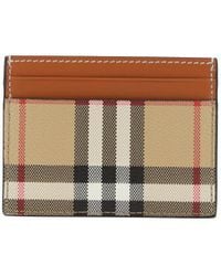 Burberry - Check Motif Credit Card Case - Lyst