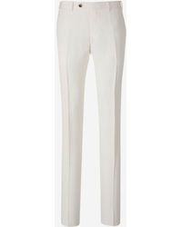 Canali - Linen And Silk Trousers - Lyst