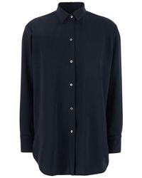 Plain - Shirt With Classic Collar - Lyst