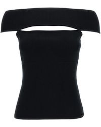 FEDERICA TOSI - Off-Shoulder Top With Cut-Out - Lyst