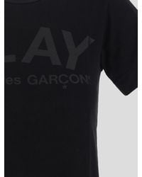 COMME DES GARÇONS PLAY - Tonal Logo Print T-shirt - Lyst