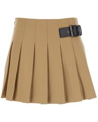 DUNST - Skirt With Adjustable Side Belt And Pleated Details - Lyst