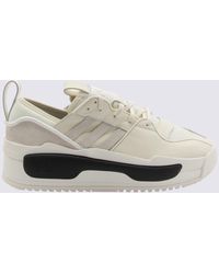 Y-3 - Ivory Leather Rivalry Sneakers - Lyst