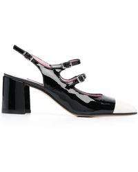 CAREL PARIS - Papaya Patent Leather Ballet Flats - Lyst