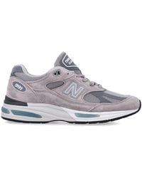 New Balance - 991 V2 Miuk Suede Mesh Sneakers - Lyst