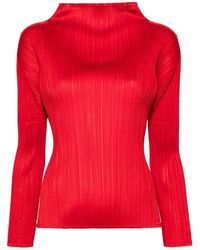 Pleats Please Issey Miyake - New Colorful Basics Sweater - Lyst