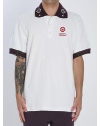 CASABLANCA - Piqué Cotton Polo Shirt - Lyst