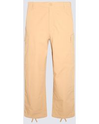 KENZO - Light Brown Cotton Cargo Trousers - Lyst