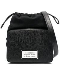 Maison Margiela - '5Ac Camera Medium' Crossbody Bag With Patch Logo - Lyst