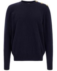 Balmain - 'Leone Catena' Button Sweater - Lyst