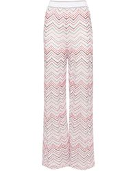 Missoni - Zigzag Pattern High-Waisted Trousers - Lyst