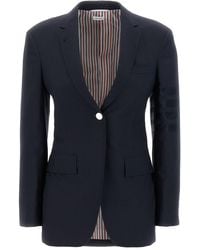 Thom Browne - Midnight Wool Blazer - Lyst