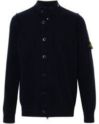 Stone Island - High Neck Cardigan - Lyst