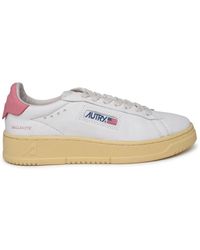 Autry - 'dallas' White Leather Sneakers - Lyst