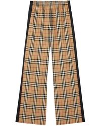 Burberry Wide-leg and palazzo pants for Women - Up to 72% off at Lyst.com