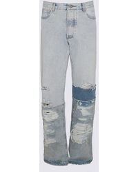 Heron Preston - Light Blue Cotton Jeans - Lyst