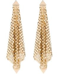 Rabanne - Pixel Earrings Gold - Lyst