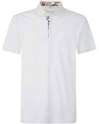 Etro - Polo Shirt With Pegasus Embroidery - Lyst