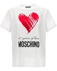 Moschino - '40 Years Of Love' T-Shirt - Lyst