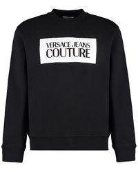 Versace - Cotton Crew-Neck Sweatshirt - Lyst