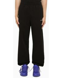 Off-White c/o Virgil Abloh - Off Whitetm Black Jogging Trousers In Jersey - Lyst
