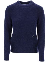 Ganni - Brushed Alpaca And Wool Sweater - Lyst