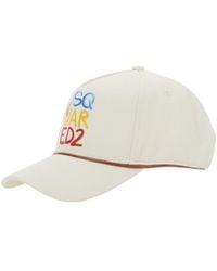 DSquared² - Baseball Cap With Logo Lettering On The Front And Buckle Closure On The Rear - Lyst