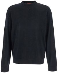 DIESEL - 'K-Valiam' Crewneck Sweater With Logo Embroidery On The Front - Lyst