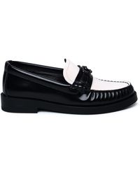 Jimmy Choo - Two-tone Leather Loafers - Lyst