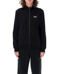 EA7 - Zip-Up Sweatshirt - Lyst