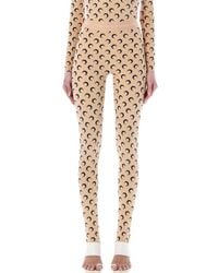 Marine Serre - High-Rise Allover Moon Leggings - Lyst