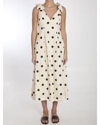 Zimmermann - Crush V Neck Midi Dress - Lyst