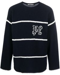 Palm Angels - Monogram Wool Sweater - Lyst