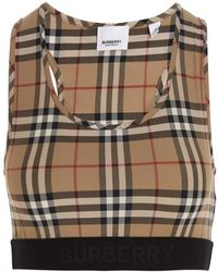 Burberry - Check Sporty Top Underwear - Lyst