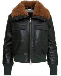 Chloé Leather jackets for Women - Up to 23% off at Lyst.com