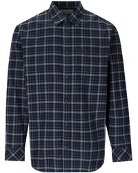 Carhartt - L/s Widmark Check Blue Shirt - Lyst