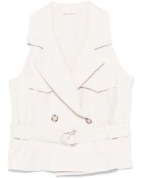 Liu Jo - Light Double-Breasted Gilet - Lyst
