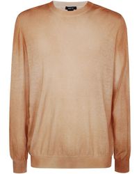 Avant Toi - Two Colors Ultralight Cashmere And Wool Round Neck Pullover - Lyst