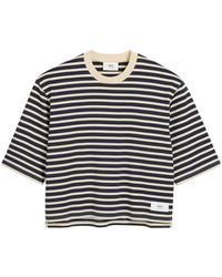 Ami Paris - Striped T-Shirt - Lyst