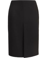 Gucci - Wool Crepe Skirt - Lyst