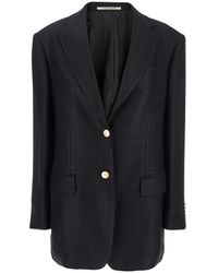 Tagliatore - Jacket With Pointed Lapels And Front Pockets - Lyst