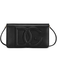 Dolce & Gabbana - Dg Logo Leather Phone Bag - Lyst