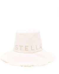 Stella McCartney - Logo Canvas Fedora Hat - Lyst