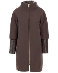 Herno - Detachable-Panels Virgin-Wool Coat - Lyst