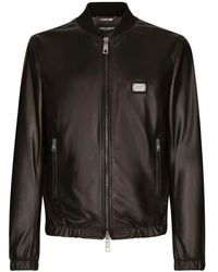 Dolce & Gabbana - Lambskin Bomber Jacket - Lyst